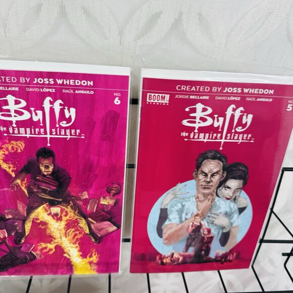 Buffy Vampire Slayer 4-7 & Hellmouth 1-2 Lot Boom Ring Of Fire Jenny Frison - Picture 3 of 5